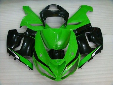 Online ZX6R 05-06 Verkleidungen - Grün Weiß Schwarz