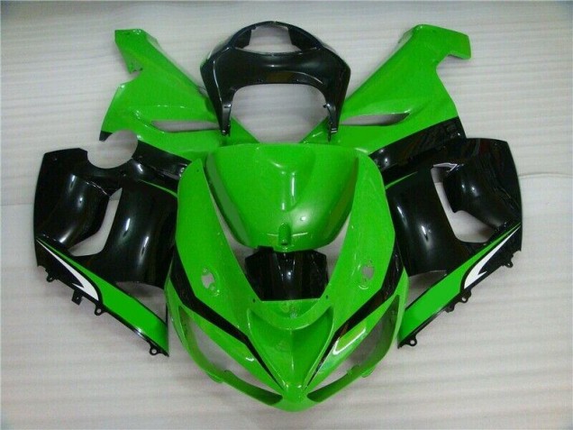 Online ZX6R 05-06 Verkleidungen - Grün Weiß Schwarz Online ZX6R 05-06 Verkleidungen - Grün Weiß Schwarz