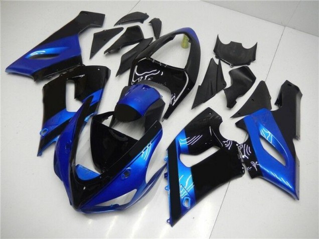 Online ZX6R 05-06 Verkleidungen - Blau Schwarz Online ZX6R 05-06 Verkleidungen - Blau Schwarz