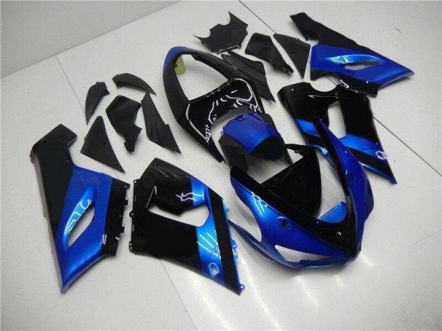 Online ZX6R 05-06 Verkleidungen - Blau Schwarz Online ZX6R 05-06 Verkleidungen - Blau Schwarz