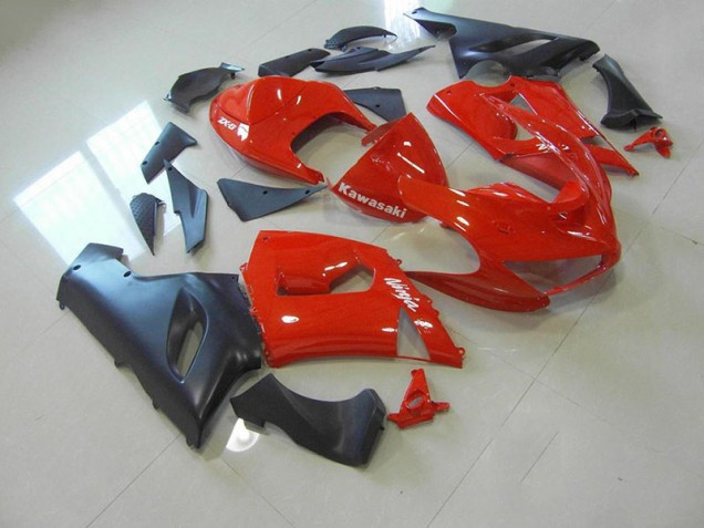 Online ZX6R 05-06 Verkleidungen - Rot und Matt Schwarz Online ZX6R 05-06 Verkleidungen - Rot und Matt Schwarz