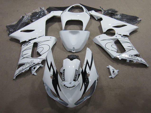 Online ZX6R 05-06 Verkleidungen - Weiß Ninja 636 Online ZX6R 05-06 Verkleidungen - Weiß Ninja 636
