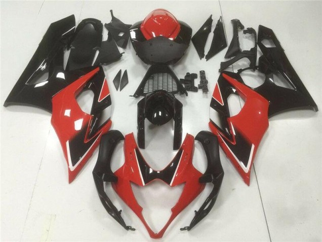 Online GSXR 1000 K5 05-06 Vollverkleidung - Rot Schwarz Online GSXR 1000 K5 05-06 Vollverkleidung - Rot Schwarz