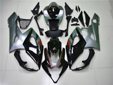 Online GSXR 1000 K5 05-06 Verkleidungen - Schwarz Silber