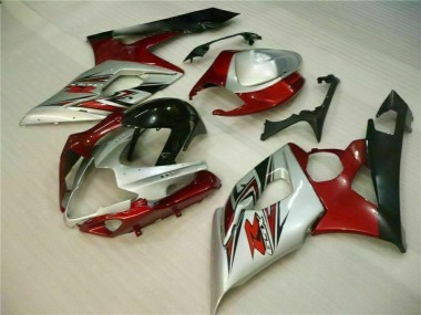 Online GSXR 1000 K5 05-06 Verkleidung - Rot Weiß