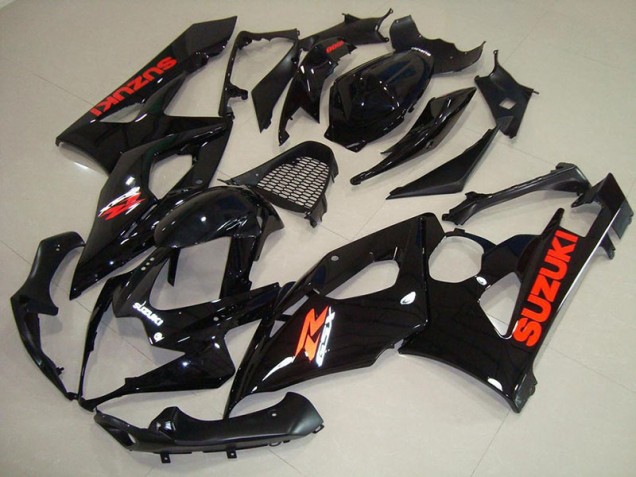 Online GSXR 1000 K5 05-06 Verkleidungen - Glänzend schwarz roter Aufkleber Online GSXR 1000 K5 05-06 Verkleidungen - Glänzend schwarz roter Aufkleber
