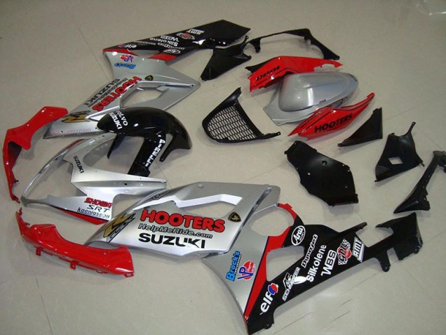 Online GSXR 1000 K5 05-06 Verkleidungen - Silber Und Rot Online GSXR 1000 K5 05-06 Verkleidungen - Silber Und Rot