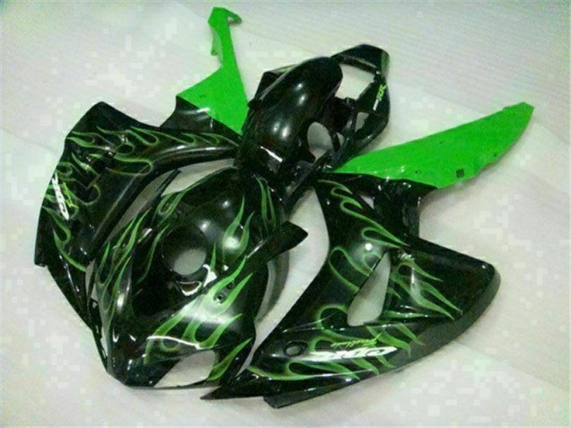 Online CBR 1000 RR 06-07 Verkleidungen - Grüne Flamme Schwarz Online CBR 1000 RR 06-07 Verkleidungen - Grüne Flamme Schwarz