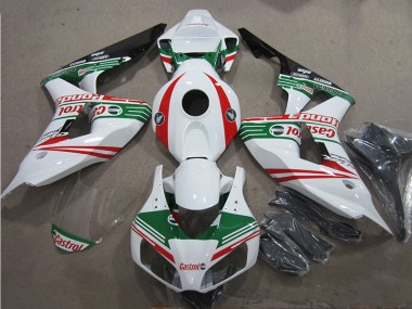 Online CBR 1000 RR 06-07 Verkleidungen - Weiß Grün Rot Castrol