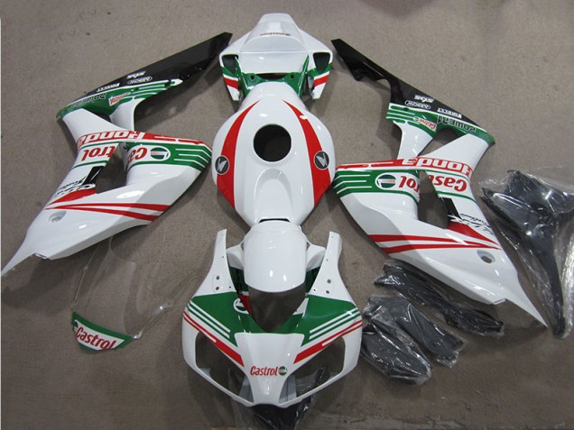 Online CBR 1000 RR 06-07 Verkleidungen - Weiß Grün Rot Castrol Online CBR 1000 RR 06-07 Verkleidungen - Weiß Grün Rot Castrol