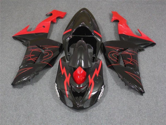 Online ZX10R 06-07 Verkleidungen - Schwarz Rot Online ZX10R 06-07 Verkleidungen - Schwarz Rot