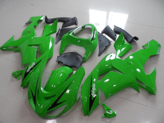 Online ZX10R 06-07 Verkleidungen - Grün Schwarzer Pfeil