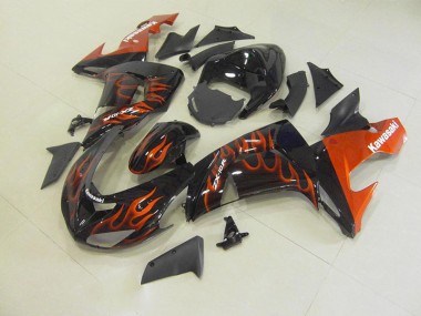 Online ZX10R 06-07 Verkleidungen - Orange Flamme