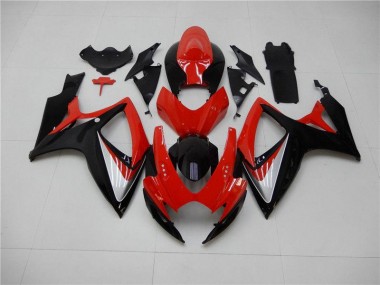 Online GSXR 600 / 750 K6 06-07 Verkleidungen Komplett Sets - Rot Schwarz