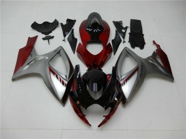Online GSXR 600 / 750 K6 06-07 Verkleidungen - Rot Silber