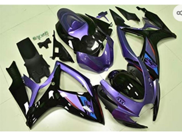 Online GSXR 600 / 750 K6 06-07 Verkleidungen - Lila Schwarz Online GSXR 600 / 750 K6 06-07 Verkleidungen - Lila Schwarz