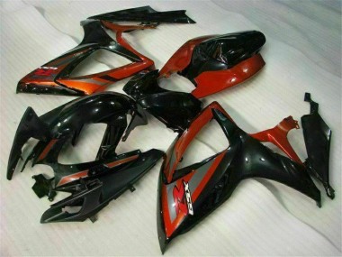 Online GSXR 600 / 750 K6 06-07 Vollverkleidung - Schwarz Rot
