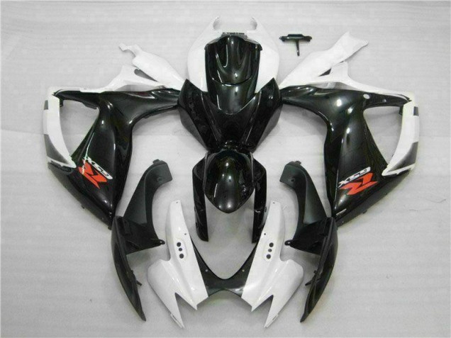 Online GSXR 600 / 750 K6 06-07 Verkleidung - Weiß Schwarz Online GSXR 600 / 750 K6 06-07 Verkleidung - Weiß Schwarz