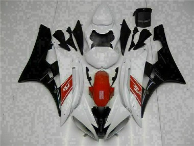 Online R6 06-07 Vollverkleidung - Weiß Schwarz