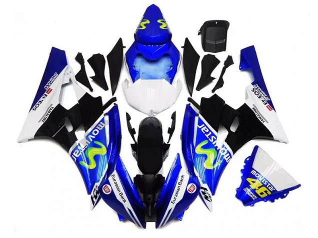 Online R6 06-07 Verkleidungen - Blau Schwarz Weiß Online R6 06-07 Verkleidungen - Blau Schwarz Weiß