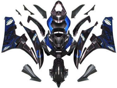 Online R6 06-07 Verkleidungen - Schwarze Blau Flamme