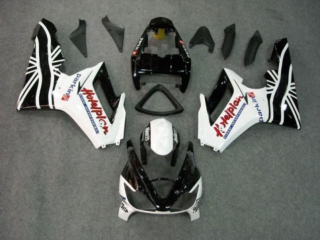 Online Daytona 675 Triple 06-08 Verkleidungen - Schwarz Weiß