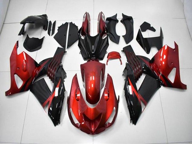 Online ZX14R ZZR 1400 06-11 Verkleidungen - Rot Schwarz Online ZX14R ZZR 1400 06-11 Verkleidungen - Rot Schwarz