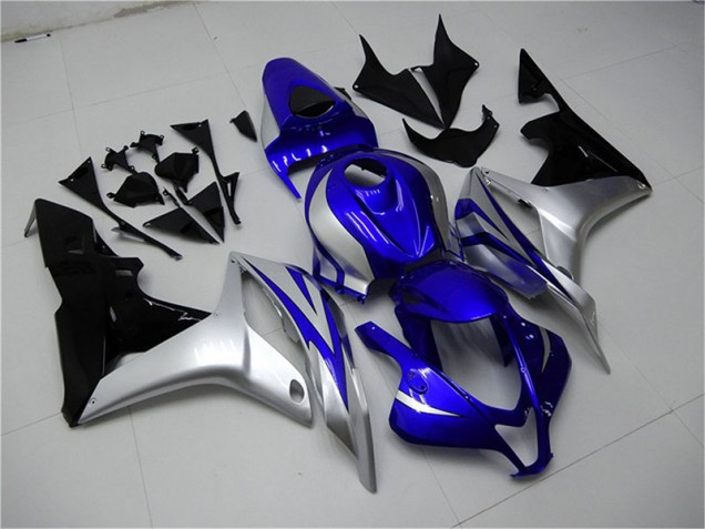 Online CBR 600 RR 07-08 Verkleidungen - Blau Silber Schwarz Online CBR 600 RR 07-08 Verkleidungen - Blau Silber Schwarz