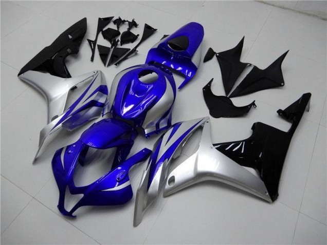 Online CBR 600 RR 07-08 Verkleidungen - Blau Silber Schwarz Online CBR 600 RR 07-08 Verkleidungen - Blau Silber Schwarz