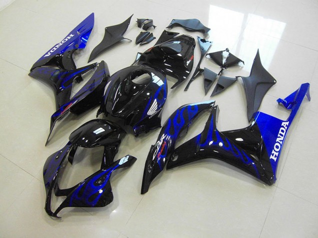 Online CBR 600 RR 07-08 Verkleidungen - Schwarze Blau Flamme Online CBR 600 RR 07-08 Verkleidungen - Schwarze Blau Flamme