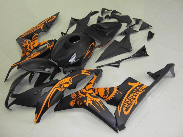 Online CBR 600 RR 07-08 Verkleidungen - Matt Schwarzer Orange Aufkleber Online CBR 600 RR 07-08 Verkleidungen - Matt Schwarzer Orange Aufkleber