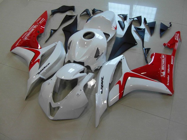 Online CBR 600 RR 07-08 Verkleidungen - Weiß Rot Rennen Version Online CBR 600 RR 07-08 Verkleidungen - Weiß Rot Rennen Version