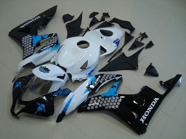 Online CBR 600 RR 07-08 Verkleidungen - Weiß Schwarz Blau Online CBR 600 RR 07-08 Verkleidungen - Weiß Schwarz Blau