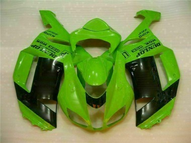 Online ZX6R 07-08 Verkleidungen - Grün Schwarzer Dunlop
