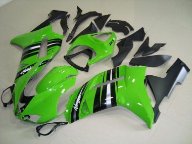 Online ZX6R 07-08 Verkleidungen - Grüne und silberne Streifen
