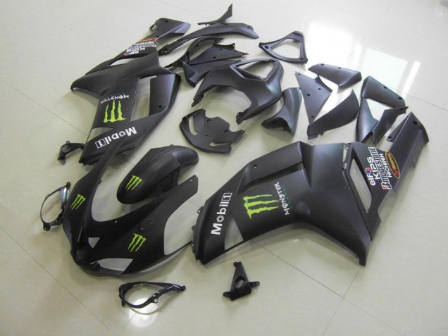 Online ZX6R 07-08 Verkleidungen - Matt Schwarz Monster Online ZX6R 07-08 Verkleidungen - Matt Schwarz Monster