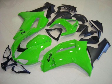 Online ZX6R 07-08 Verkleidungen - Grün Matt schwarz