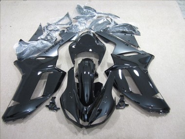 Online ZX6R 07-08 Verkleidungen - Schwarz Silber