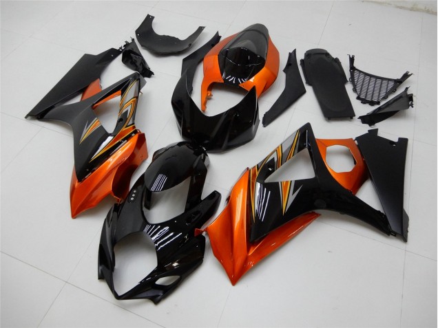 Online GSXR 1000 K7 07-08 Verkleidungen - Orange Schwarz Online GSXR 1000 K7 07-08 Verkleidungen - Orange Schwarz