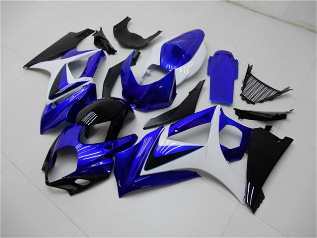 Online GSXR 1000 K7 07-08 Verkleidungen - Blau Weiß Schwarz Online GSXR 1000 K7 07-08 Verkleidungen - Blau Weiß Schwarz