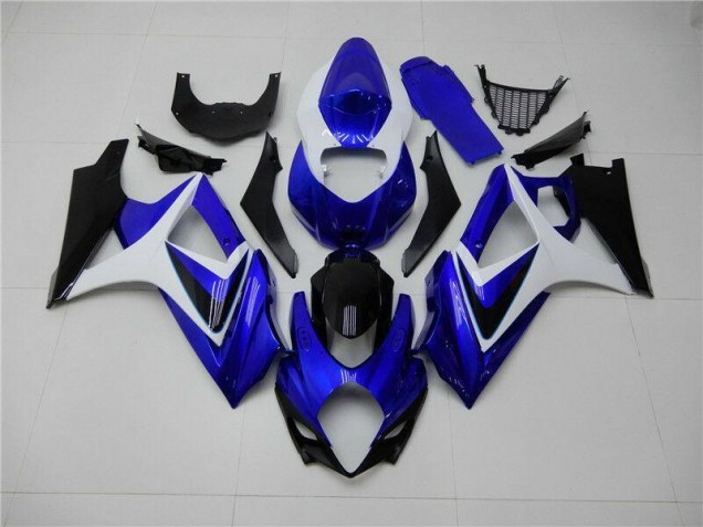 Online GSXR 1000 K7 07-08 Verkleidungen - Blau Weiß Schwarz Online GSXR 1000 K7 07-08 Verkleidungen - Blau Weiß Schwarz