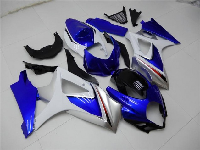 Online GSXR 1000 K7 07-08 Verkleidung - Blau Weiß Online GSXR 1000 K7 07-08 Verkleidung - Blau Weiß