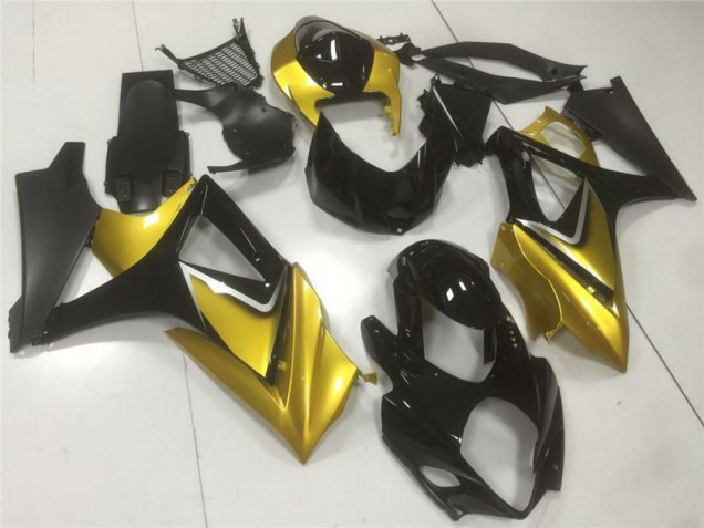 Online GSXR 1000 K7 07-08 Verkleidung - Gold Schwarz Online GSXR 1000 K7 07-08 Verkleidung - Gold Schwarz