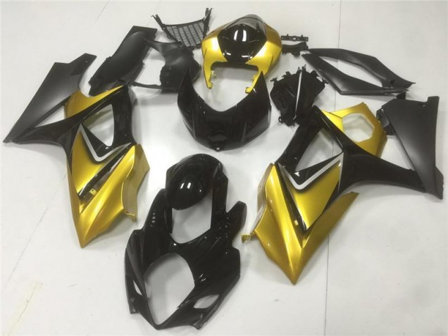 Online GSXR 1000 K7 07-08 Verkleidung - Gold Schwarz Online GSXR 1000 K7 07-08 Verkleidung - Gold Schwarz
