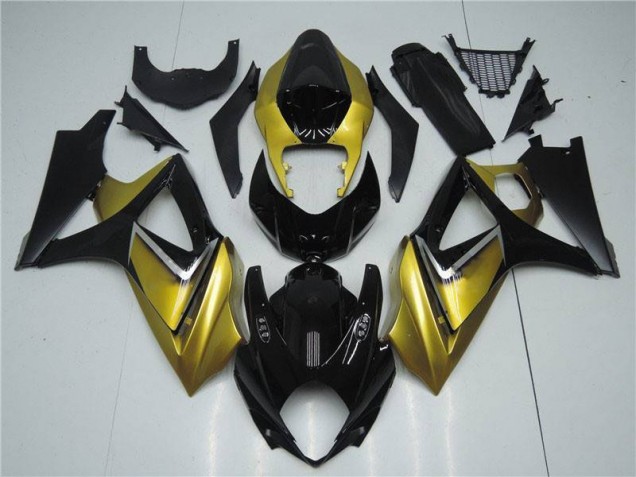 Online GSXR 1000 K7 07-08 Verkleidung - Gold Schwarz Online GSXR 1000 K7 07-08 Verkleidung - Gold Schwarz