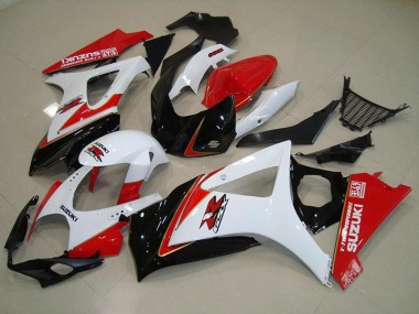 Online GSXR 1000 K7 07-08 Verkleidungen - Weiß Rot Schwarz
