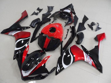 Online R1 07-08 Verkleidungen - Schwarz rot Glänzend