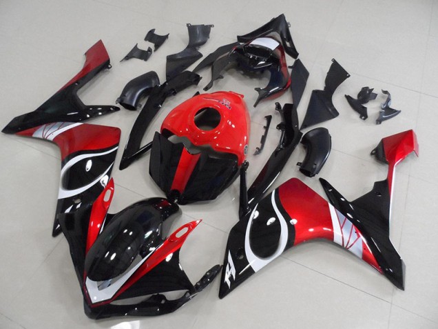 Online R1 07-08 Verkleidungen - Schwarz rot Glänzend Online R1 07-08 Verkleidungen - Schwarz rot Glänzend