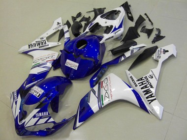 Online R1 07-08 Verkleidungen - Weiß Blau Tri Colour