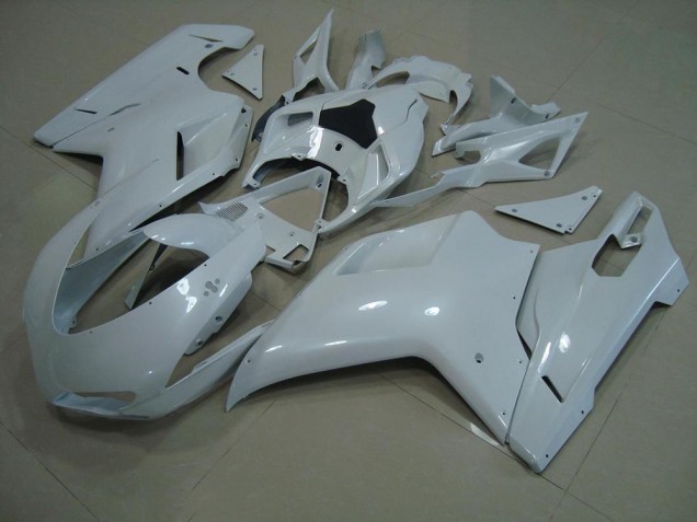 Online Ducati 848 1098 1198 07-14 Verkleidungen - Glänzend Weiß